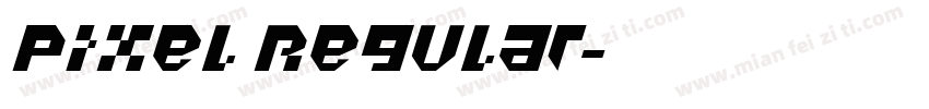 Pixel Regular字体转换
